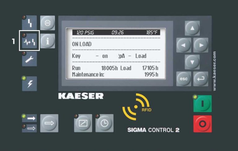 error de comunicación en sigma control 2 de kaeser